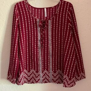 Gilli peasant style long sleeve top